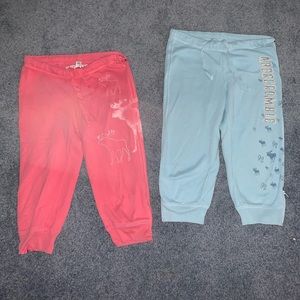2 Abercrombie sweatpants Capri length